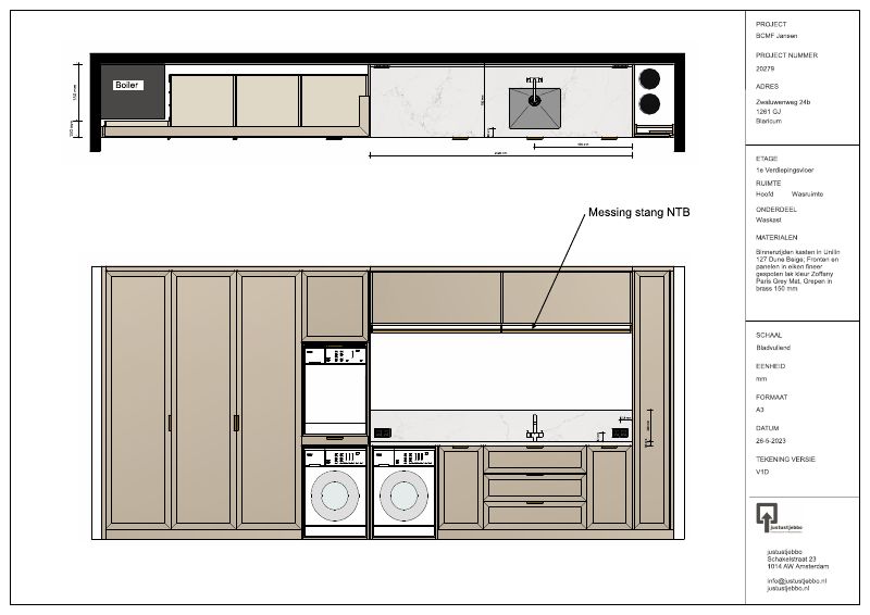 Waskamer DO1 steenmaten